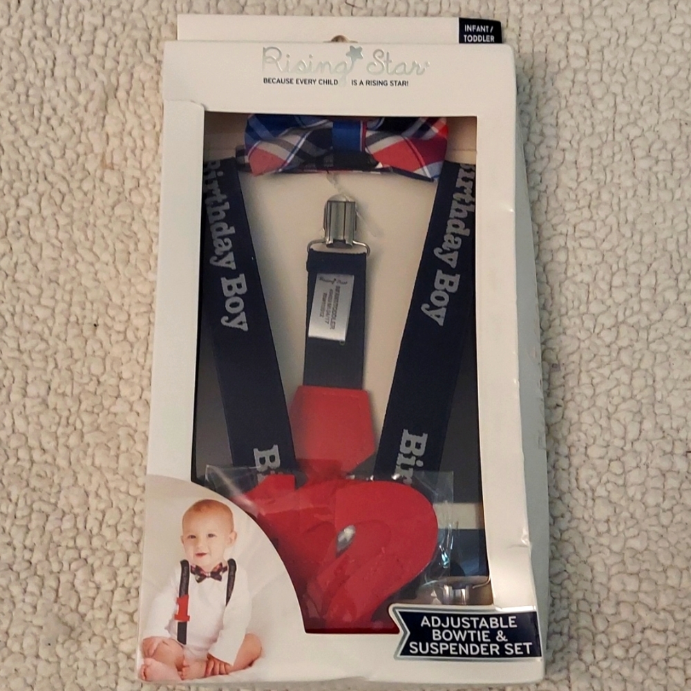 Rising Star bow and suspenders set
